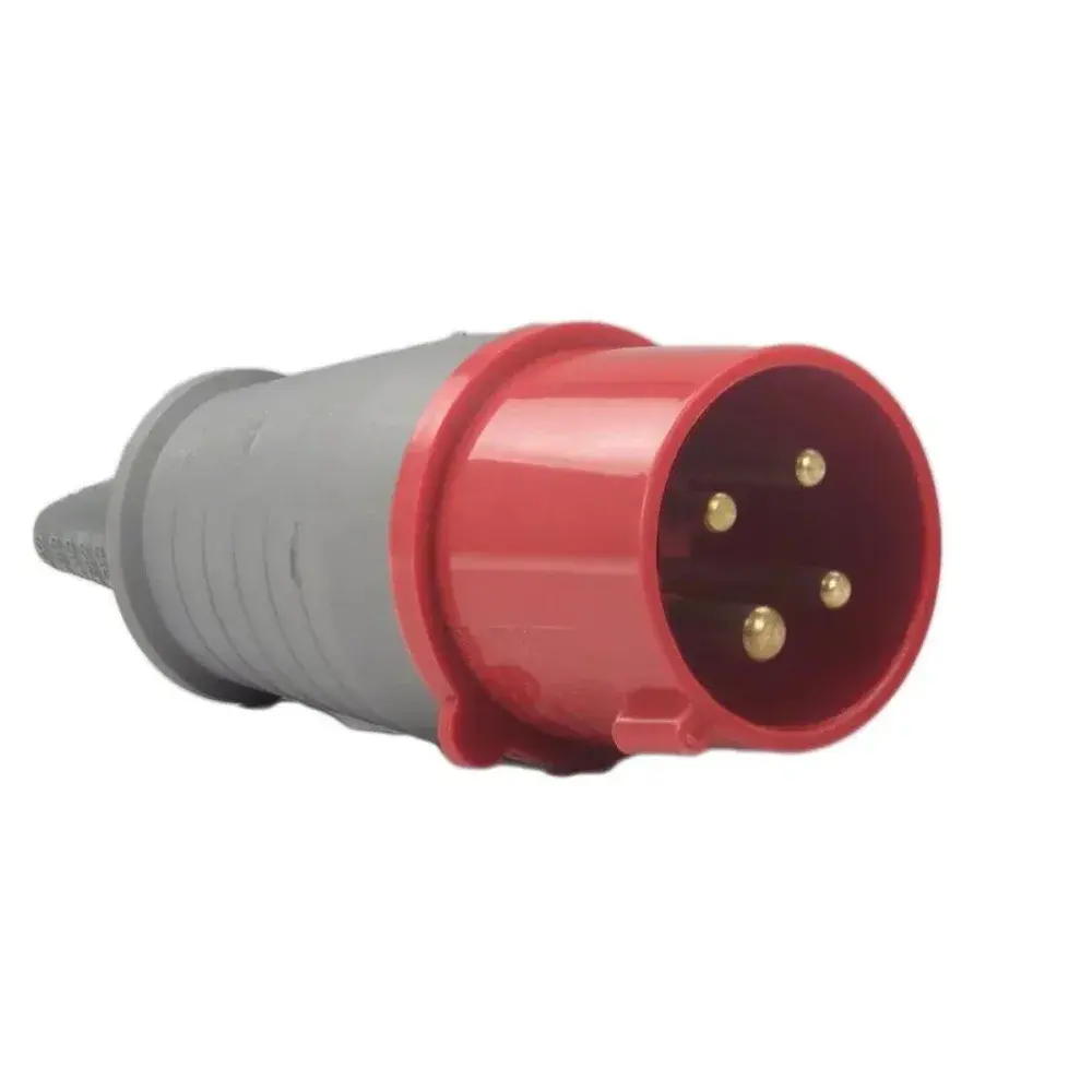 Plugue 3P+T 32A 380/440V 6H vermelho Soprano