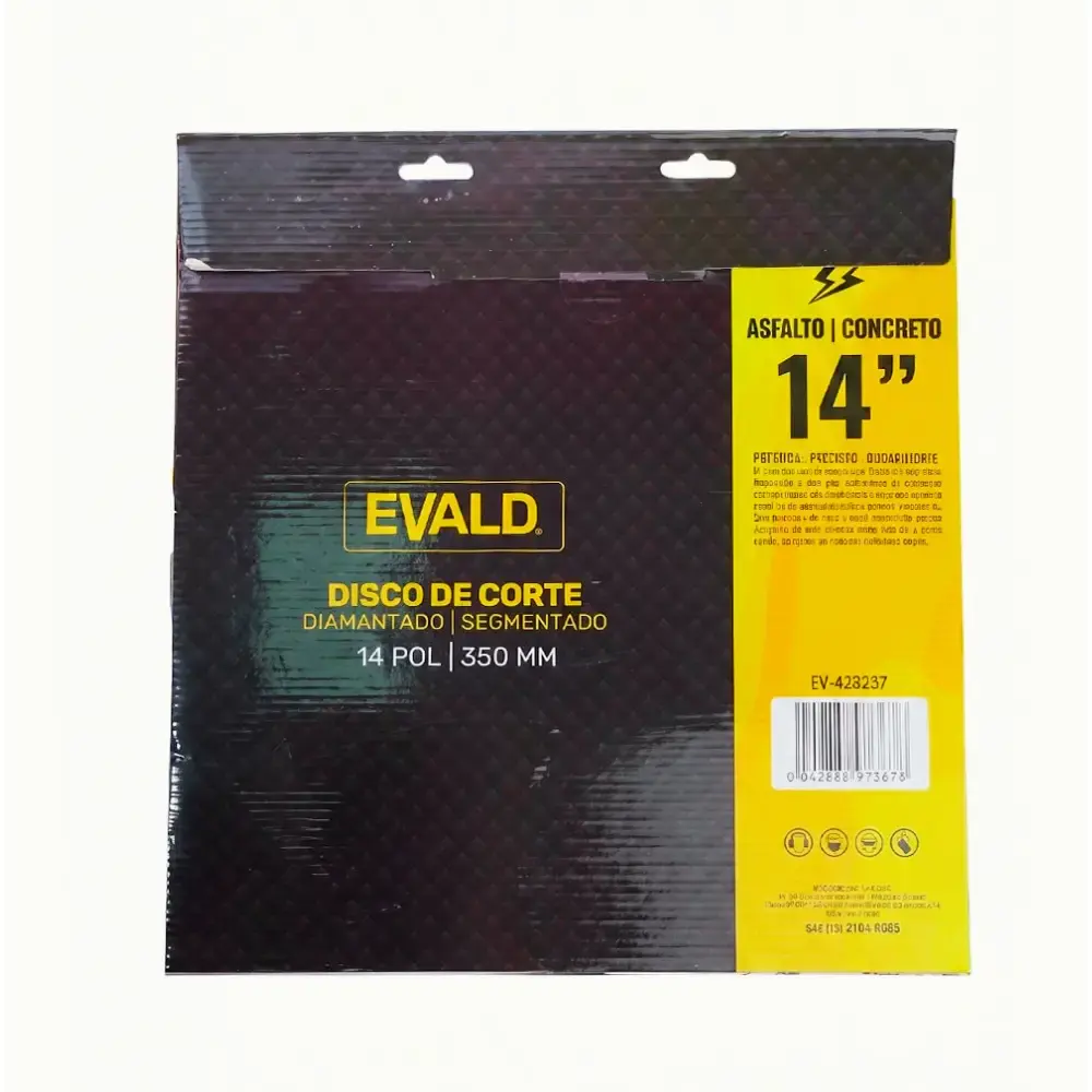Disco de corte diamantado 350 MM 14 POL para asfalto e concreto segmentado Evald PRO — fotografia 4