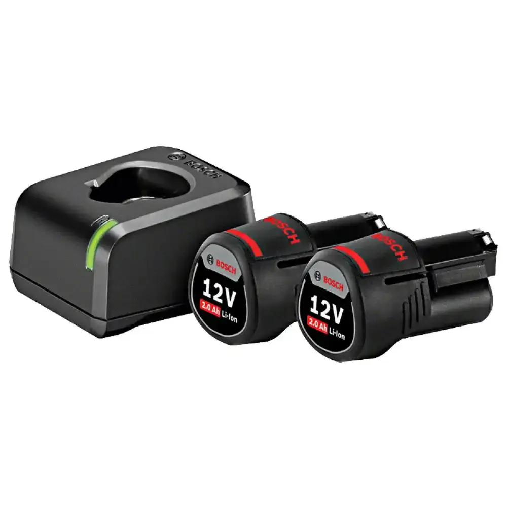 Kit 2 baterias 12V 2.0 AH + 1 carregador GAL 12V-20 bivolt Bosch — fotografia 8
