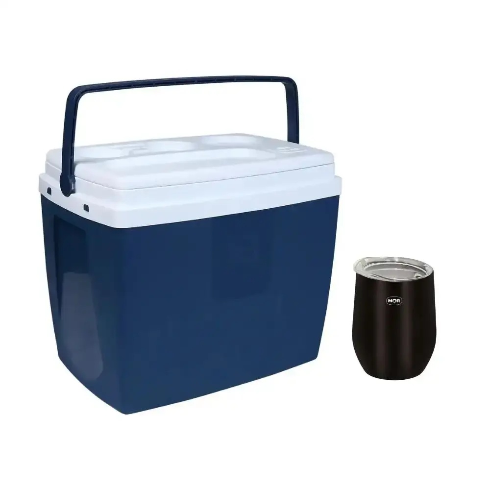 Caixa térmica 19 l Belfix e copo térmico 360ML MOR Azul