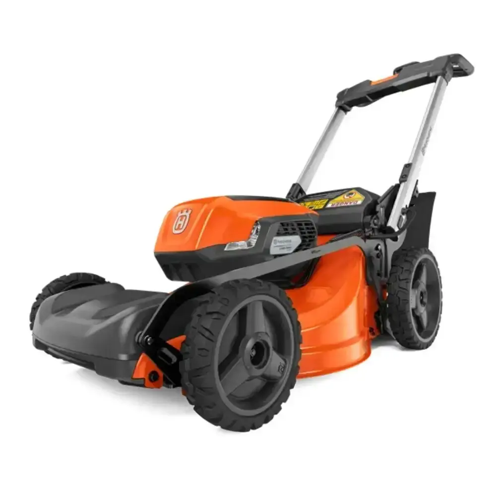 Cortador de grama a bateria LE322R com bateria 10AH e carregador Husqvarna — fotografia 3