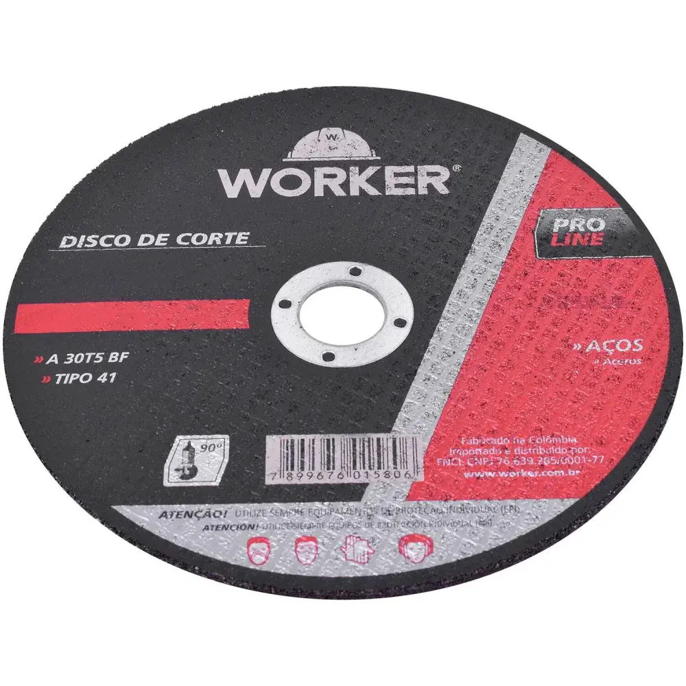 Disco corte aço 4.1/2/8/8 Worker — fotografia 8