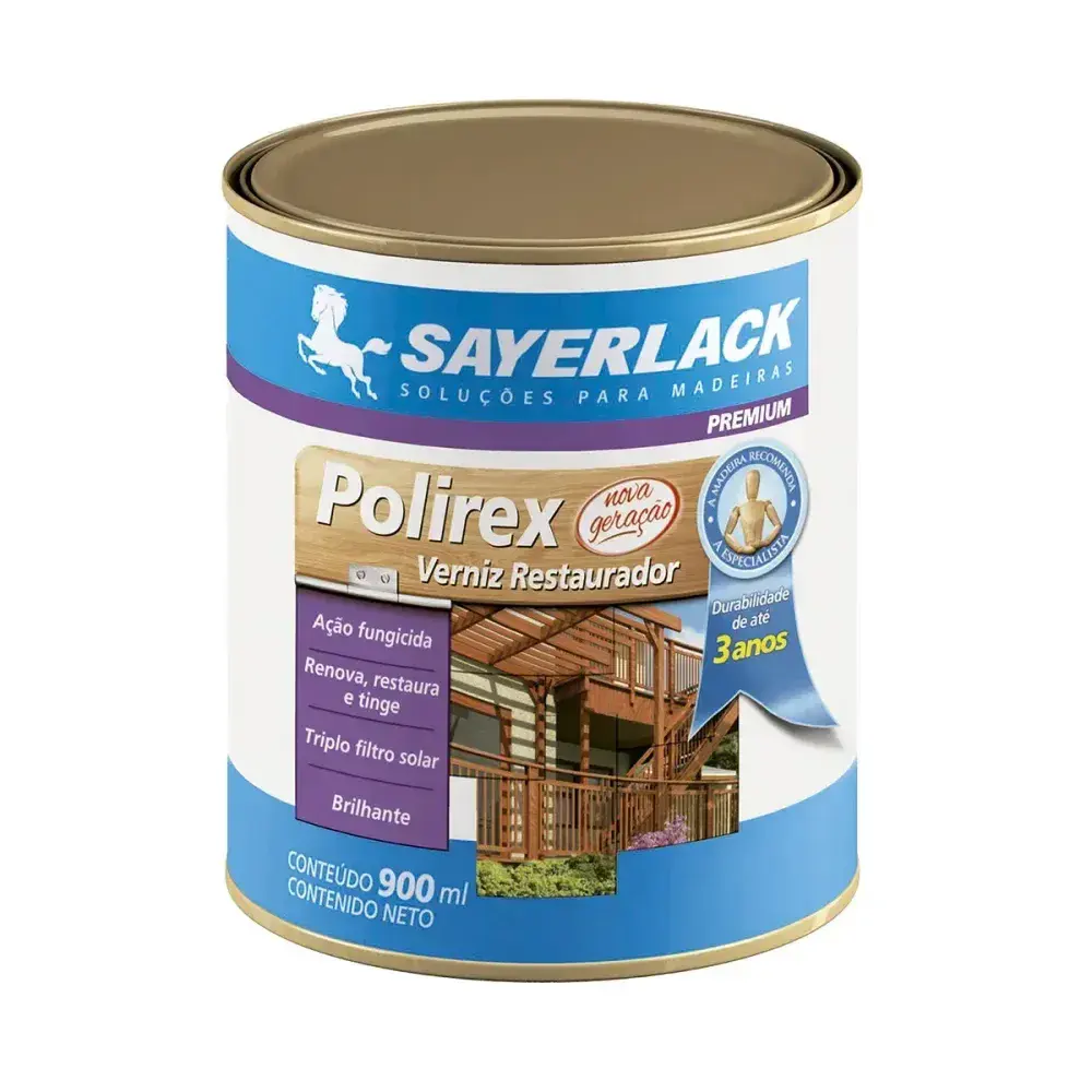 Verniz polirex Sayerlack 900ML imbuia — fotografia 2