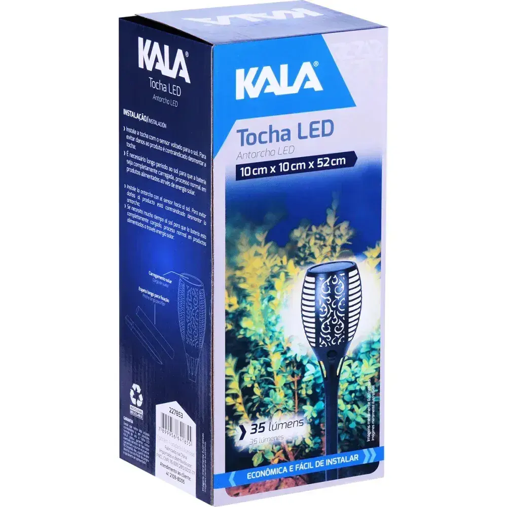 Luminária tocha solar de led 35LM 1800MAH Kala — fotografia 10