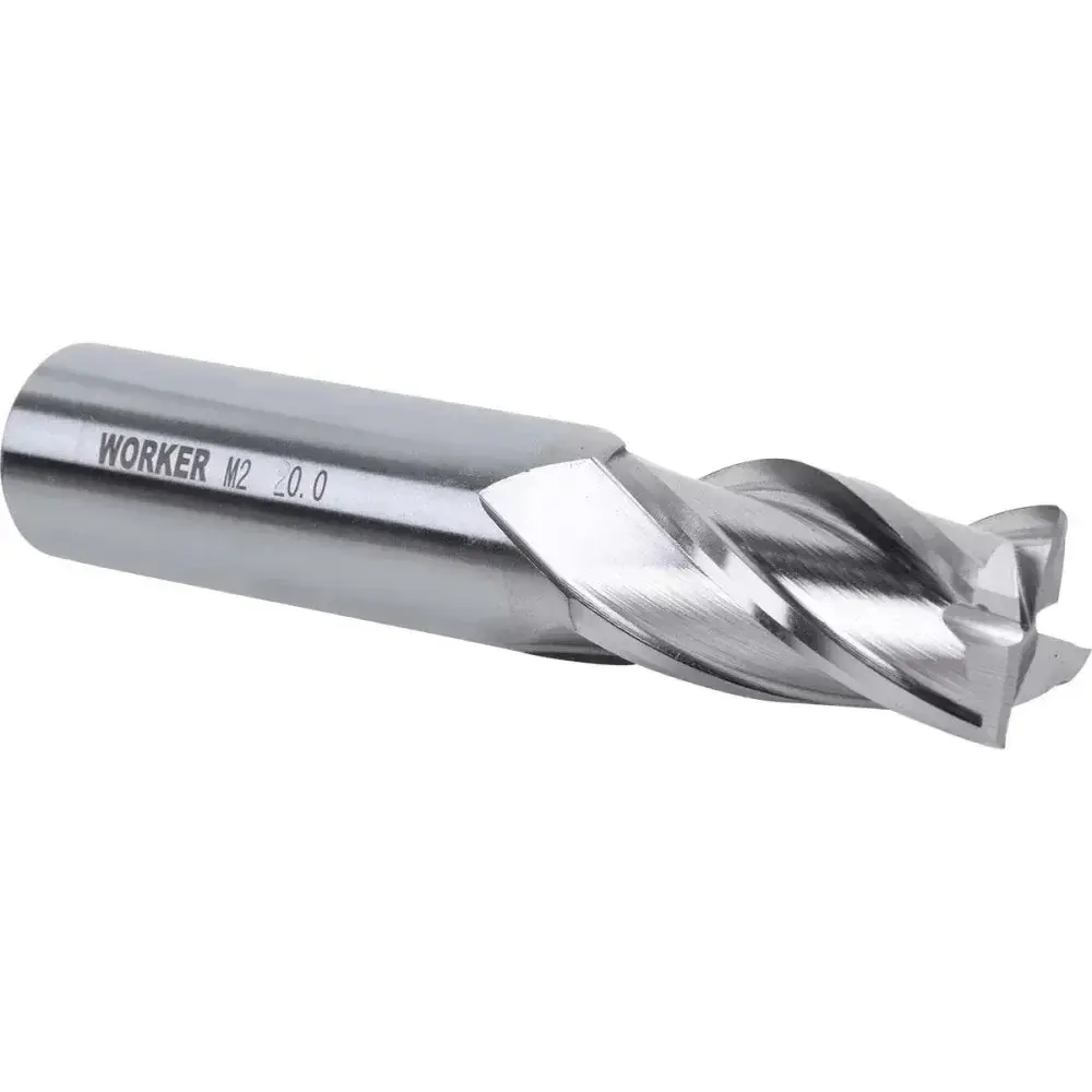 Fresa de topo reto aço rápido 20MM haste 20MM Worker — fotografia 8