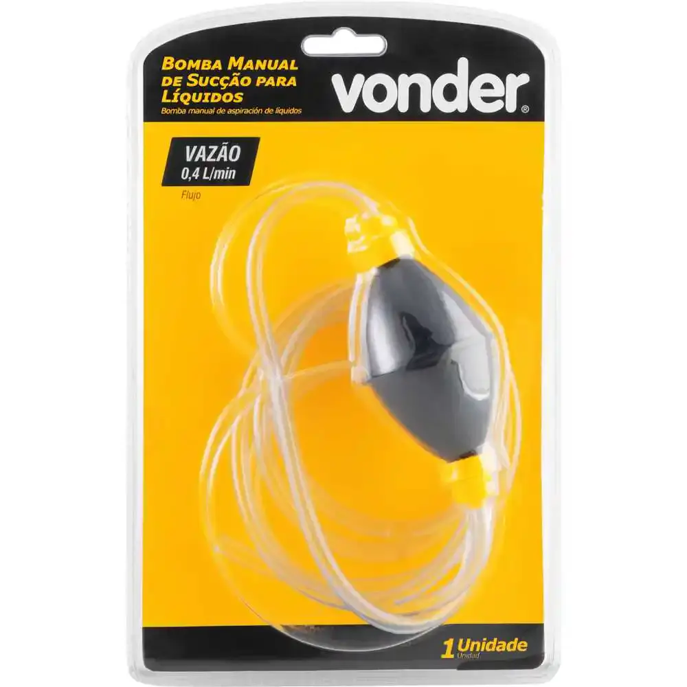 Bomba manual de sucção para líquidos 0,4 l/min Vonder — fotografia 2