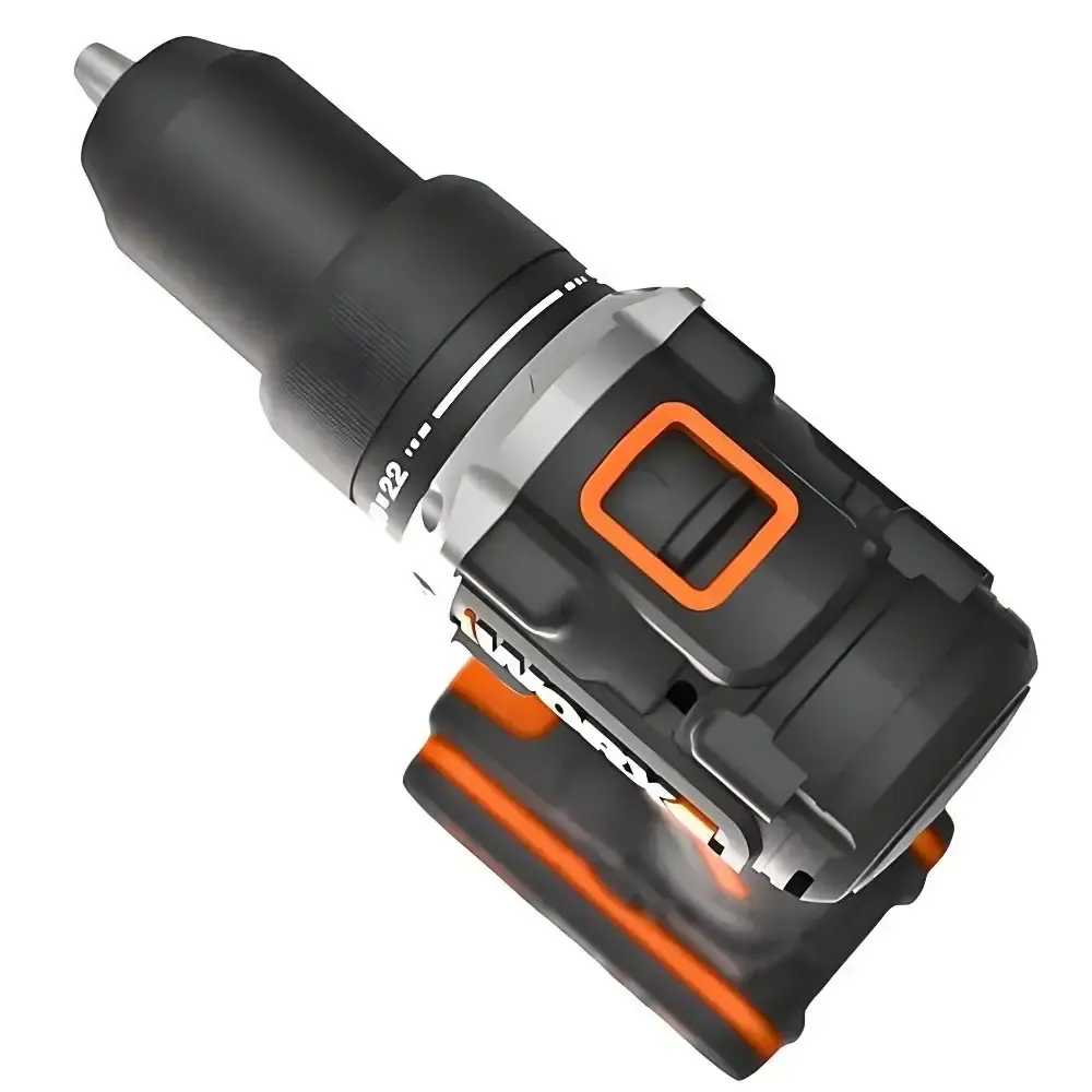 Parafusadeira furadeira de impacto brushless 1/2 POL com 2 baterias e carregador Worx — fotografia 4