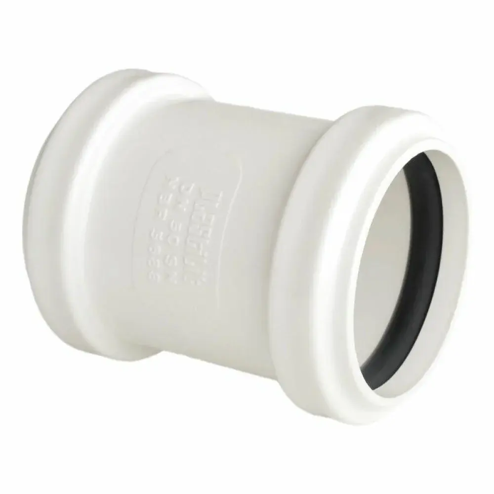 Luva de correr para tubo esgoto 75MM branco Plastilit — fotografia de referência