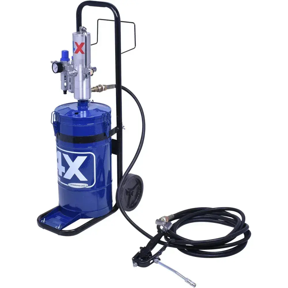 Propulsora para graxa pneumática 14KG com carrinho Jhf4x — fotografia 6