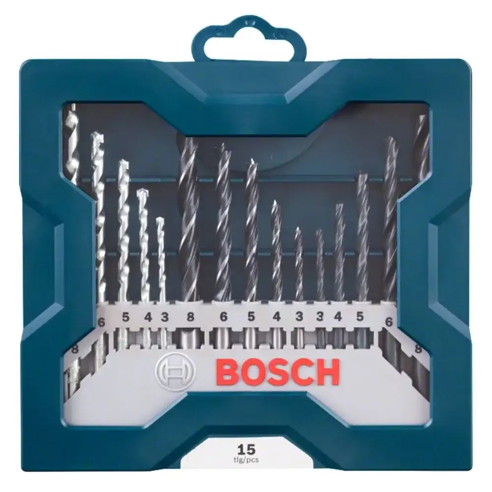 Furadeira de impacto 1/2 POL 750W com maleta kit 5 brocas e estojo 15 peças Bosch 110 V — fotografia 4
