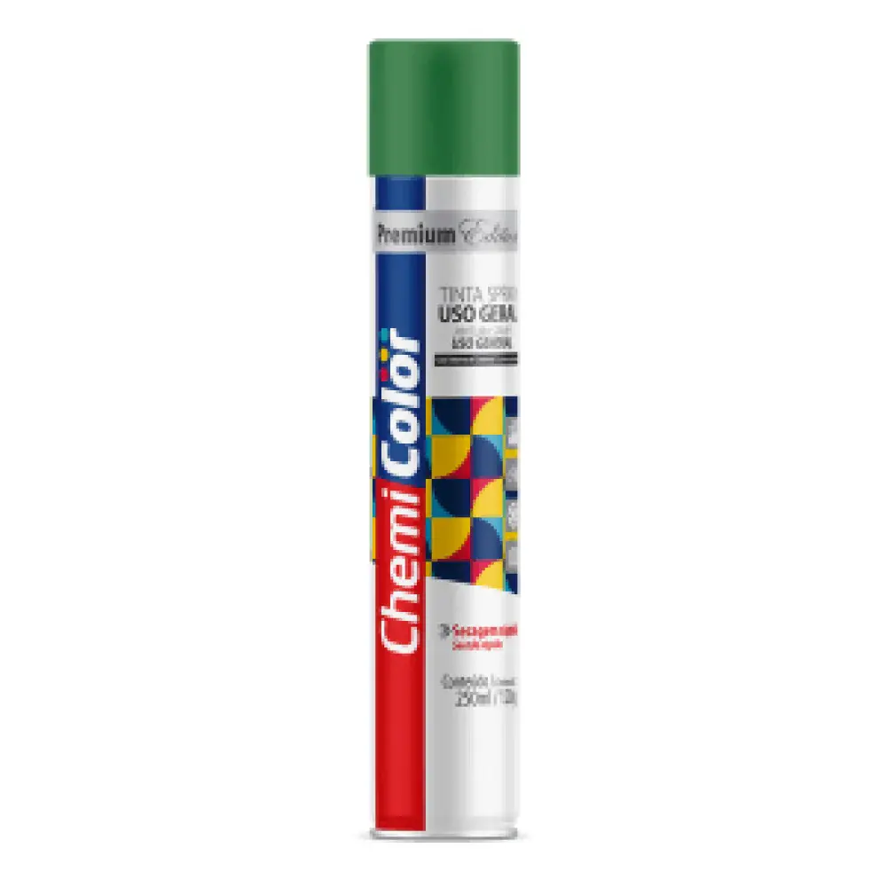 Tinta spray uso geral 250ML/120G verde escuro Chemicolor