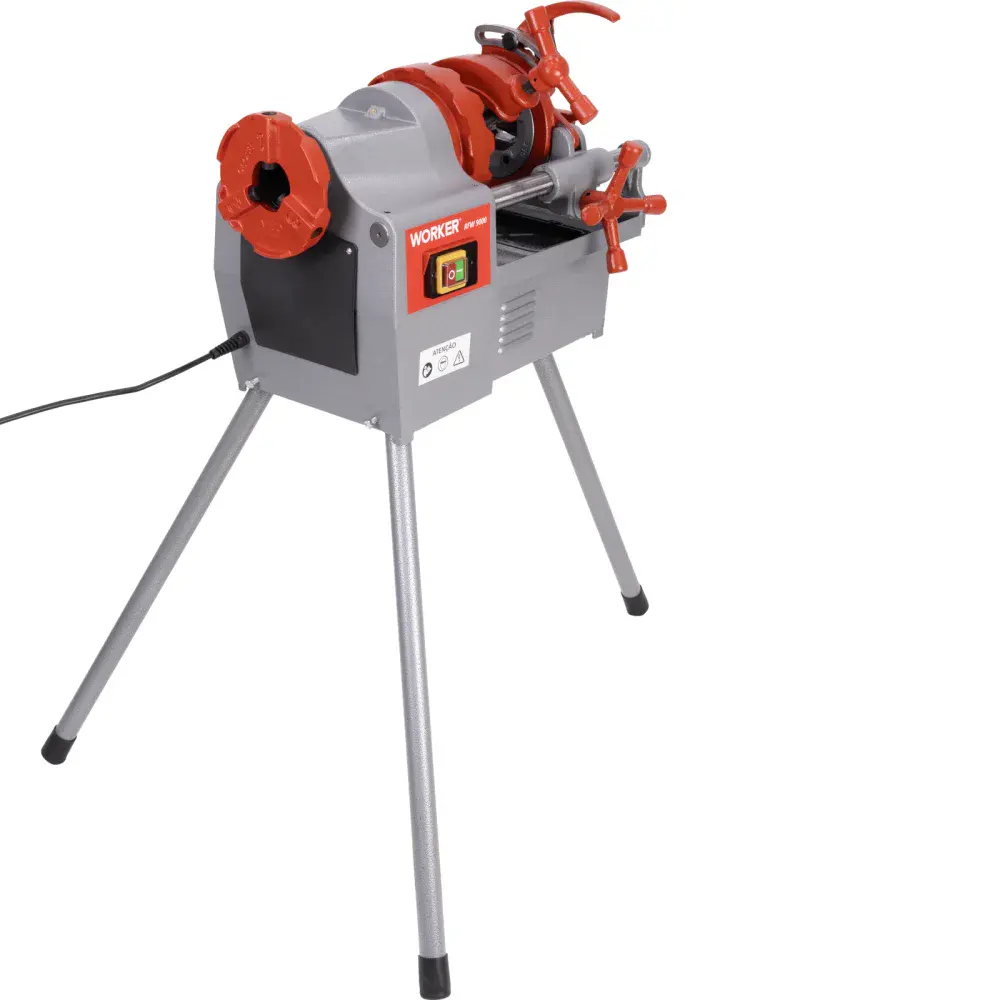 Rosqueadeira elétrica 1/2" a 2" npt e bspt 220V Worker — fotografia 10