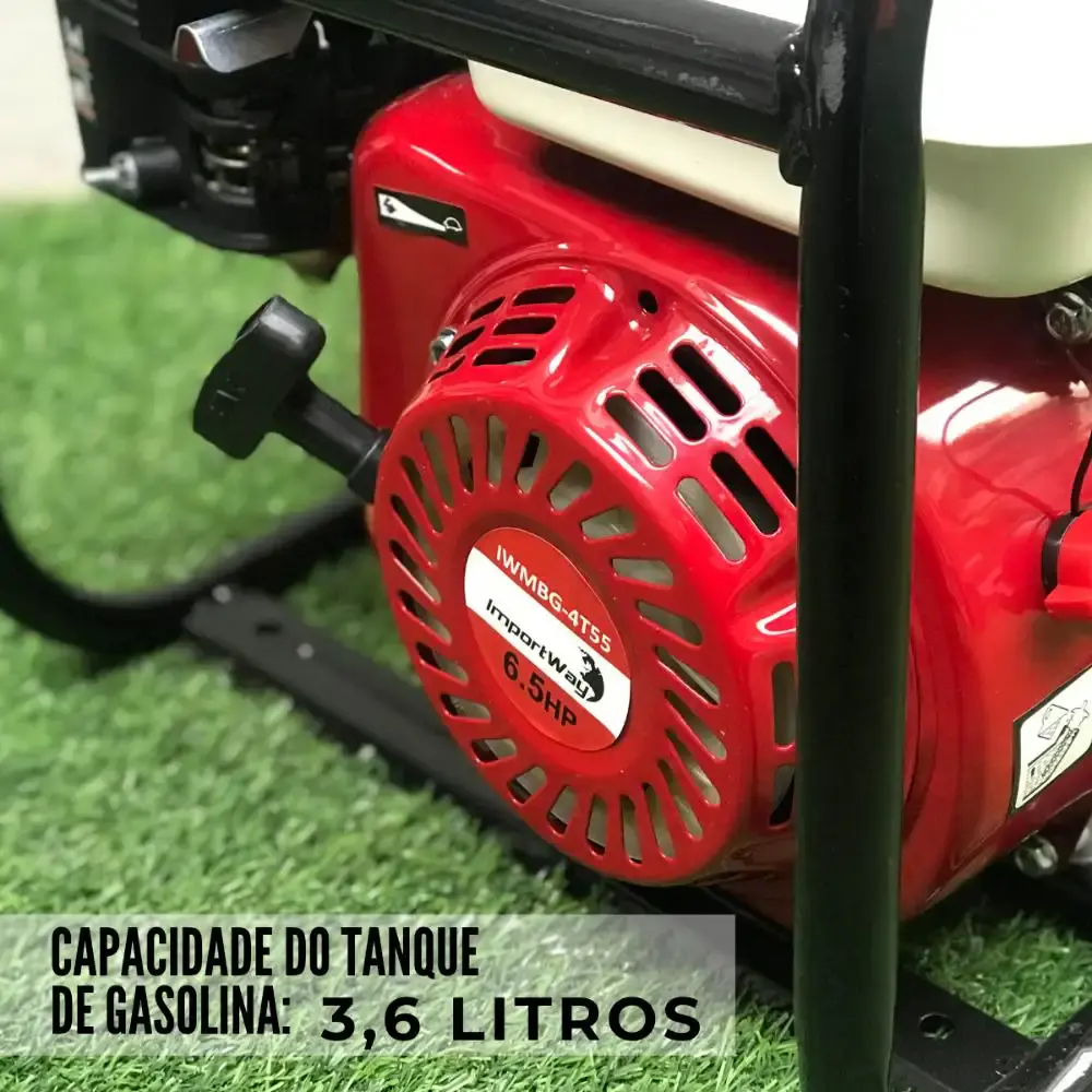 Motobomba Gasolina 3 x 3 Polegadas 6.5 HP 4T Auto Escorvante IWMBG4T65 IMPORTWAY — fotografia 4
