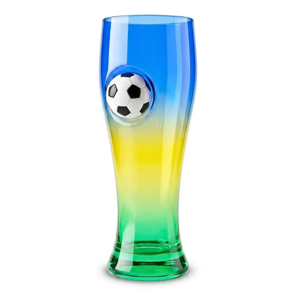 Copo de vidro modelo tulipa futebol copa do mundo casa LYS