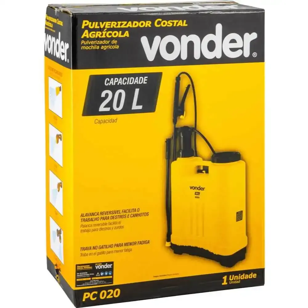 Pulverizador costal agrícola 20 litros PCO20 Vonder — fotografia 5
