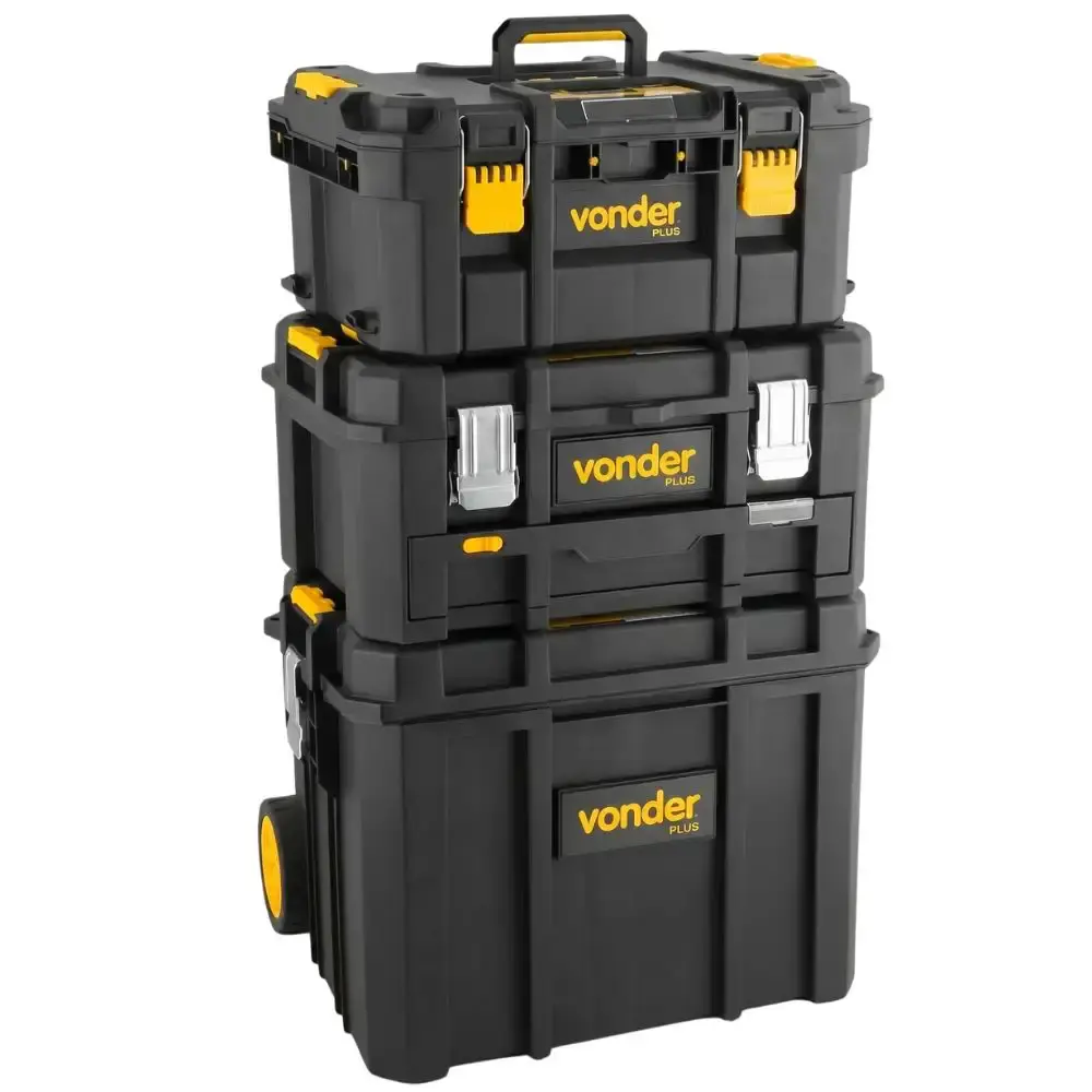 Kit caixas ferramentas CPV 900 e CRV 900 com organizador CPV 920 plus Vonder — fotografia de referência