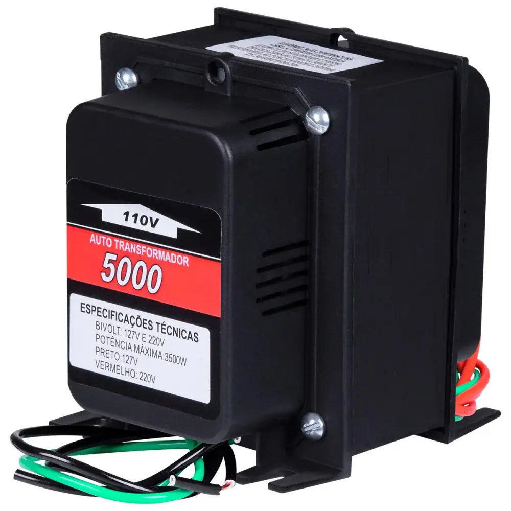 Autotransformador tripolar 5.000VA 3600W bivolt Kitec