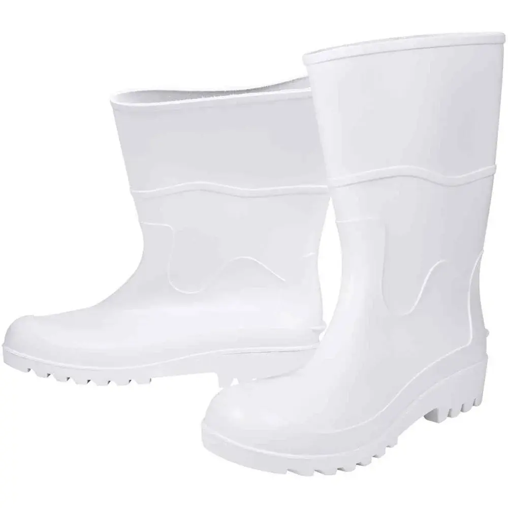 Bota pvc branca nr 41 cano médio sem forro Kala