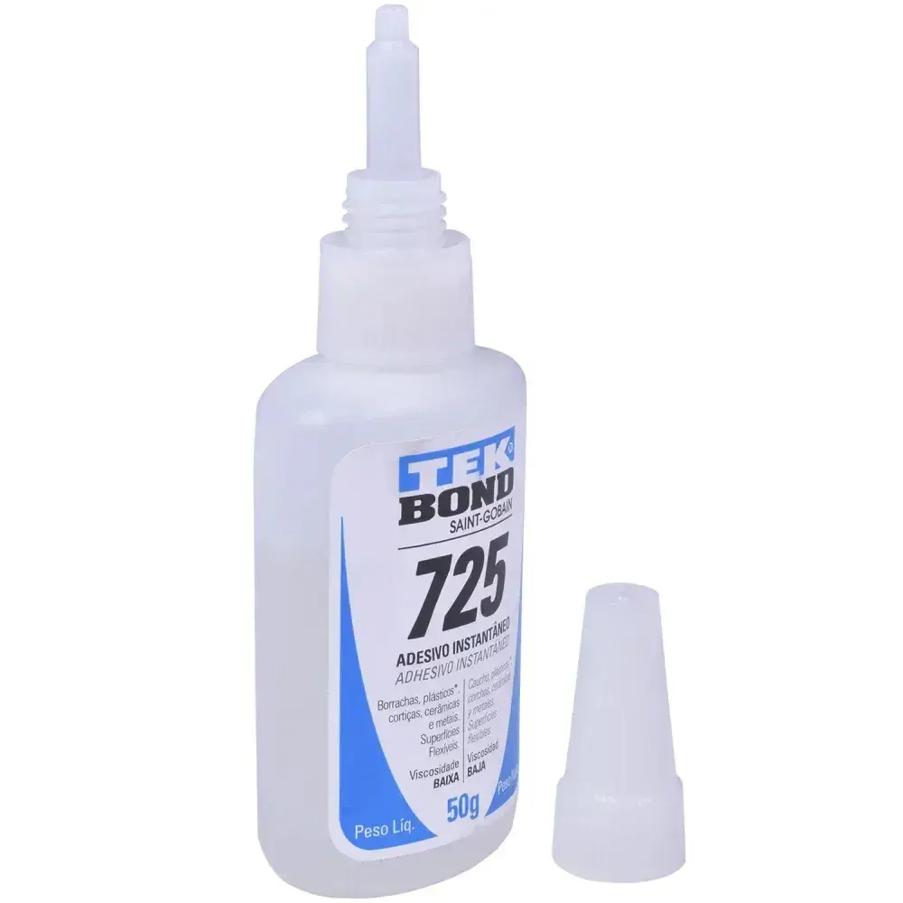 Adesivo instantâneo 725 multiuso blister 50GR Tekbond — fotografia 8
