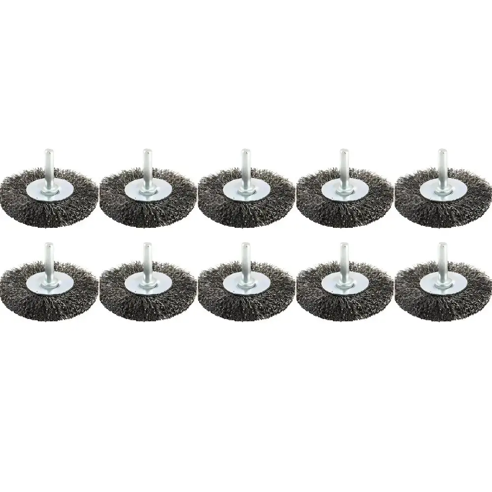 Escova Aço Circular Haste 50 mm com 10 Unidades BRASFORT