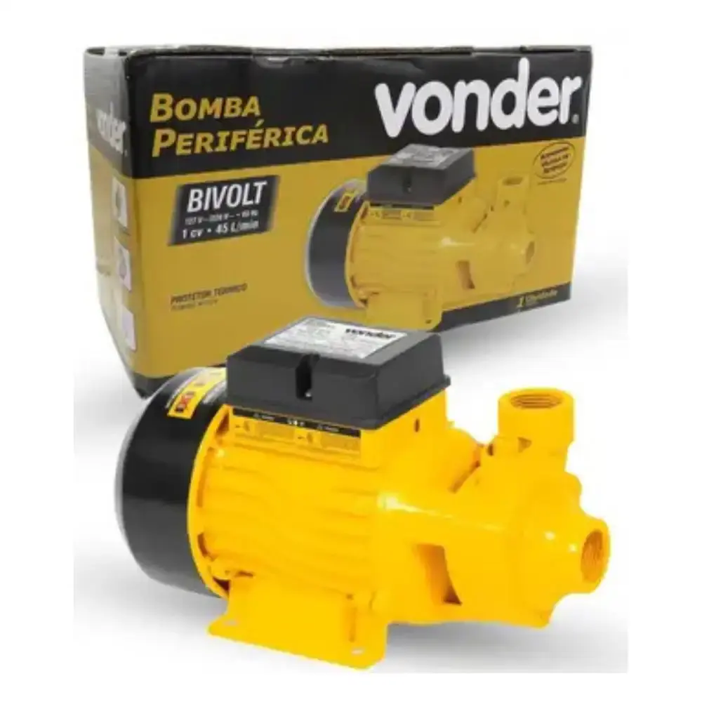 Bomba d`água periférica 1,0 CV bivolt BPV 750 Vonder — fotografia 9