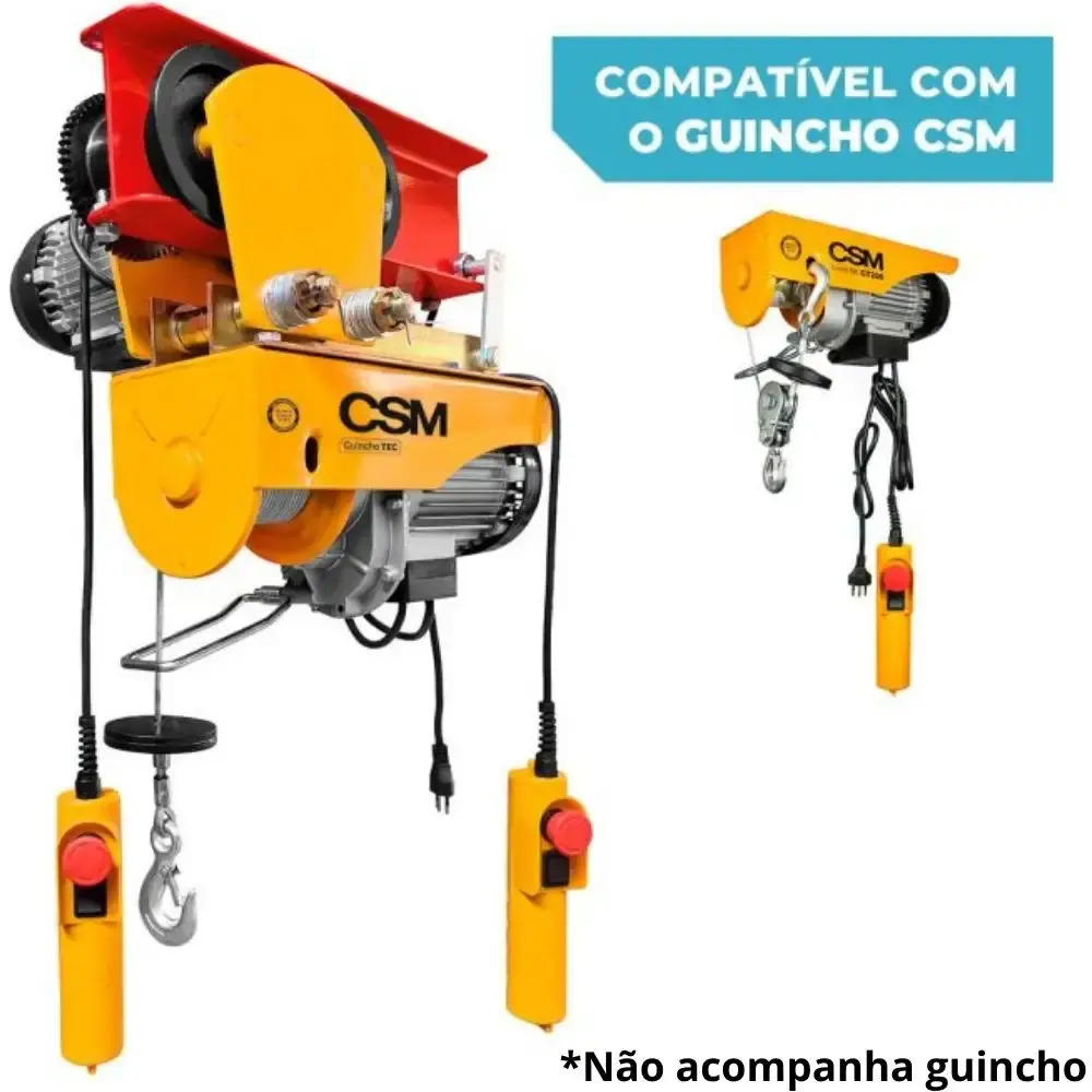 Trole elétrico GT 100/300/1000 KG monofásico 220V CSM 220 V — fotografia 5