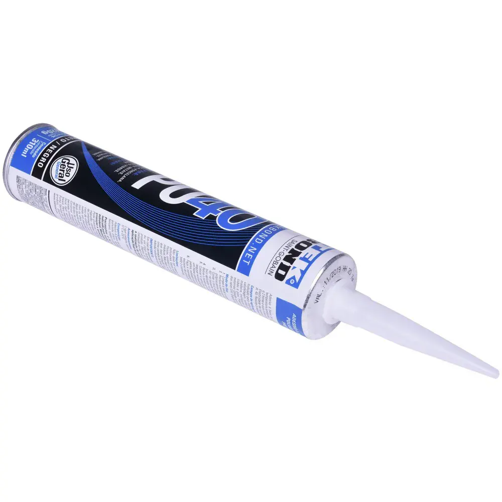 Selante de poliuretano preto PU40 310ML Tekbond — fotografia 4