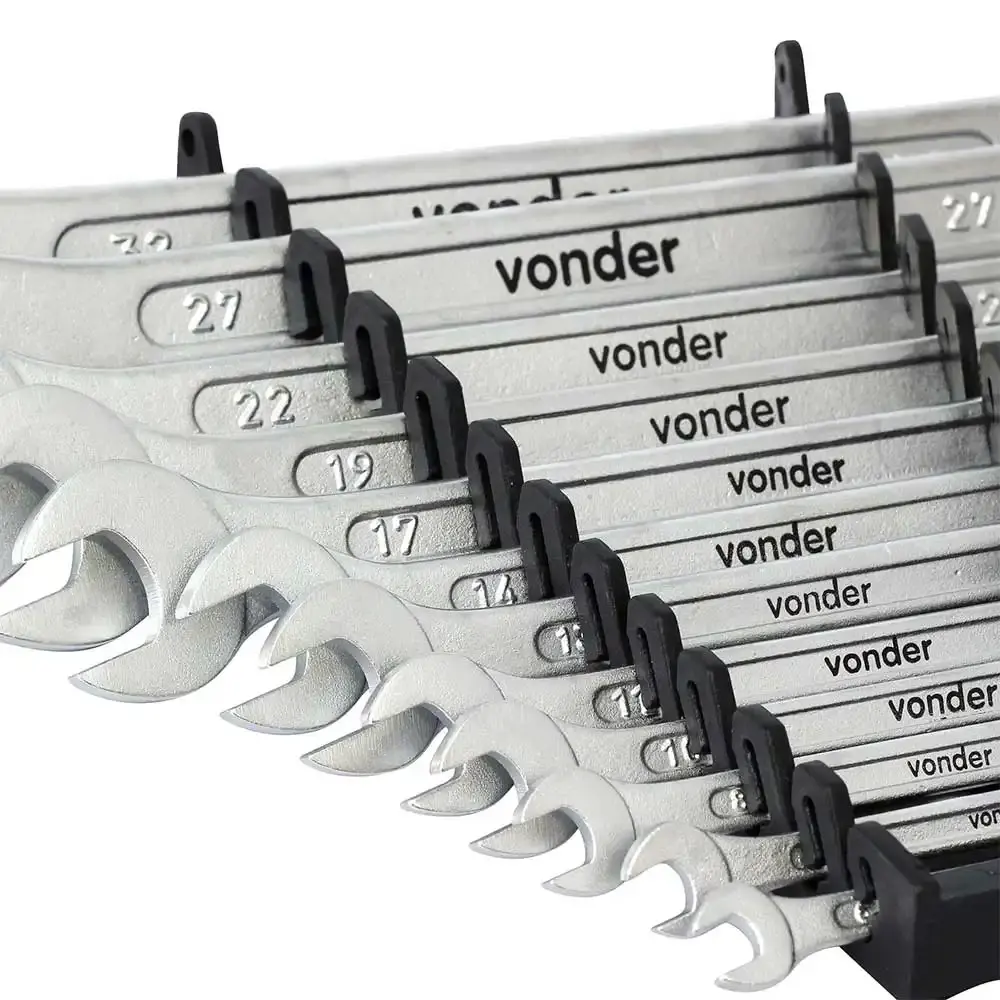 Chave Combinada Jogo de 6 a 32 MM c/ 12 Peças Cromo Vanadium VONDER — fotografia 3