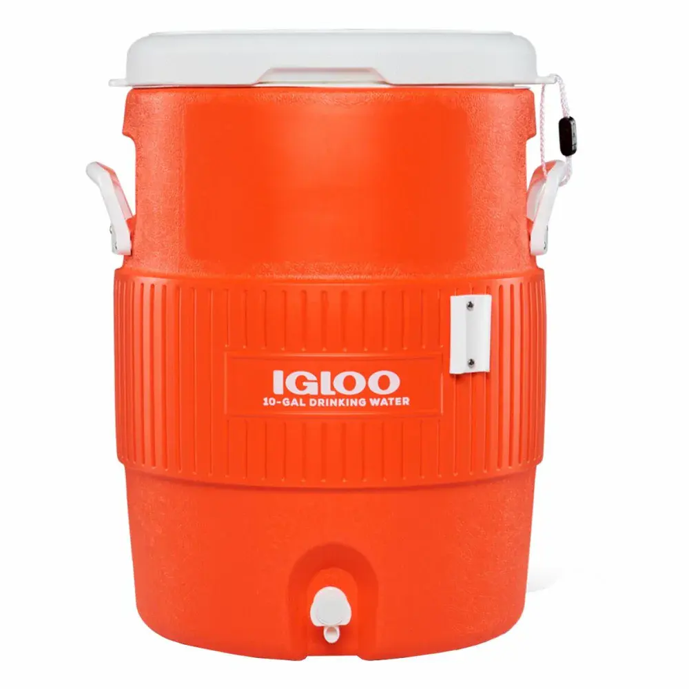 Galão térmico top seat laranja 37,9L Igloo