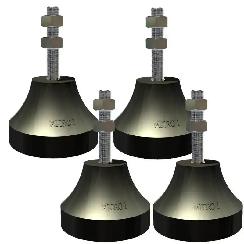 Vibra-Stop micro i antivibratório 50 KG / 200 KG rosca 1/4 POL MIC114 kit 4 peças Vibra-Stop