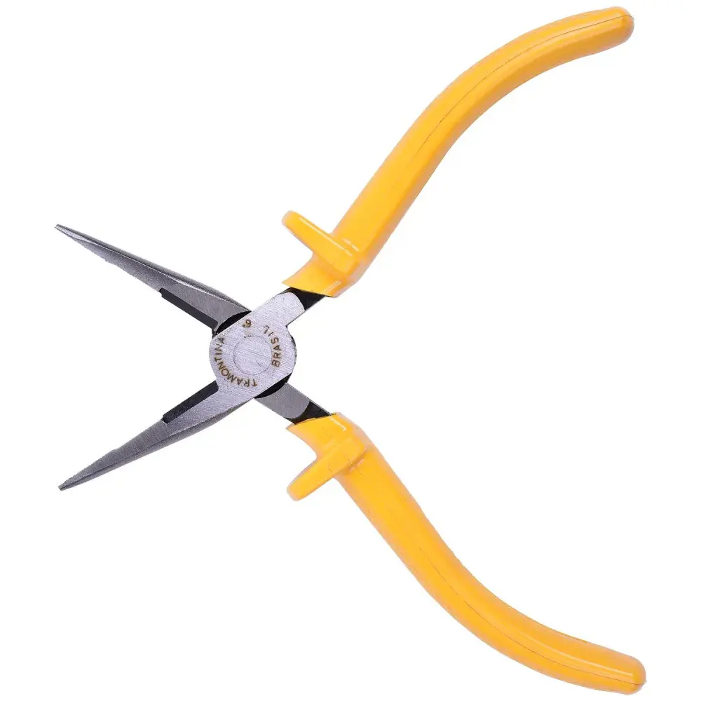 Alicate bico meia cana 6 1000V amarelo Tramontina — fotografia 3