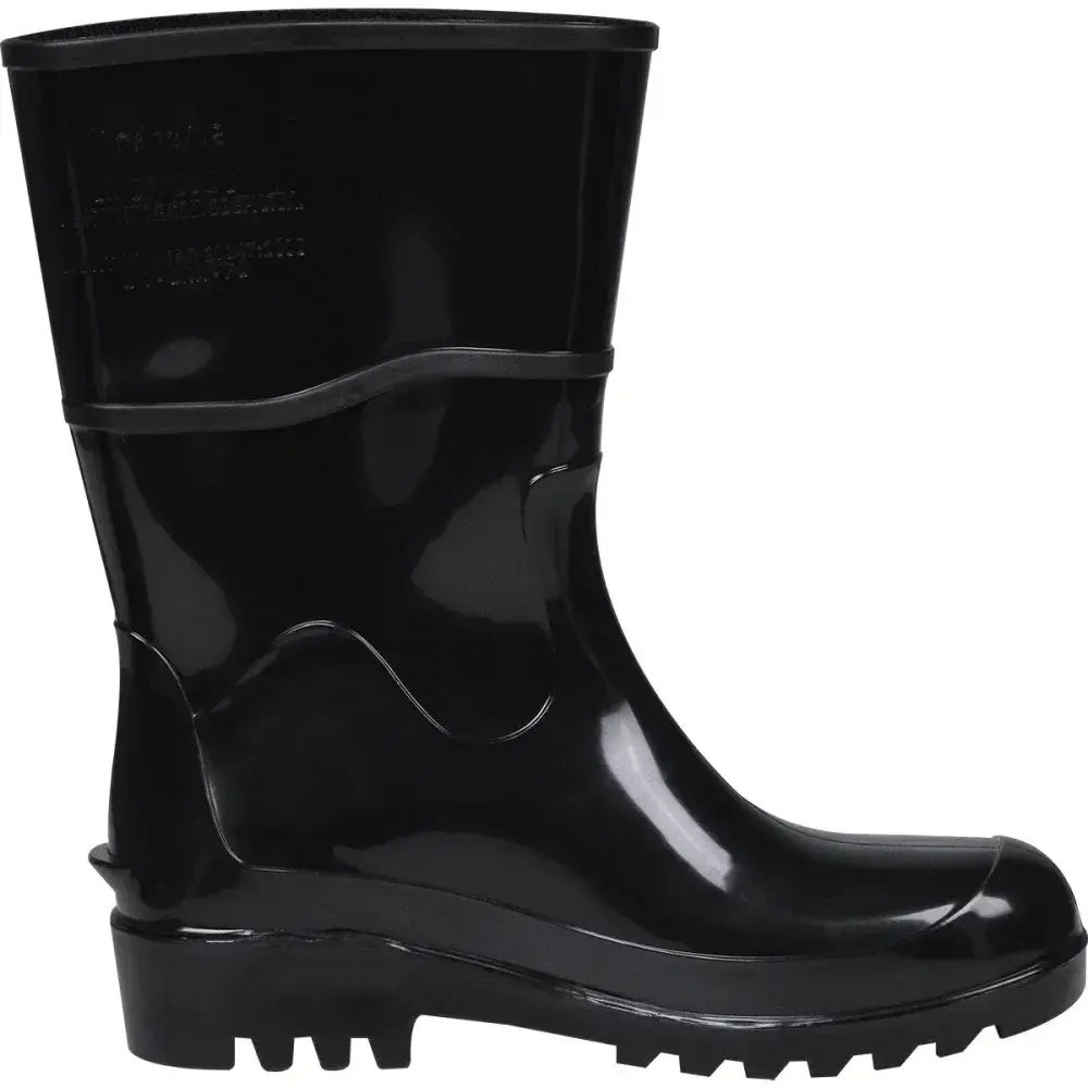 Bota pvc preta cano médio com forro N°45 Worker — fotografia 10