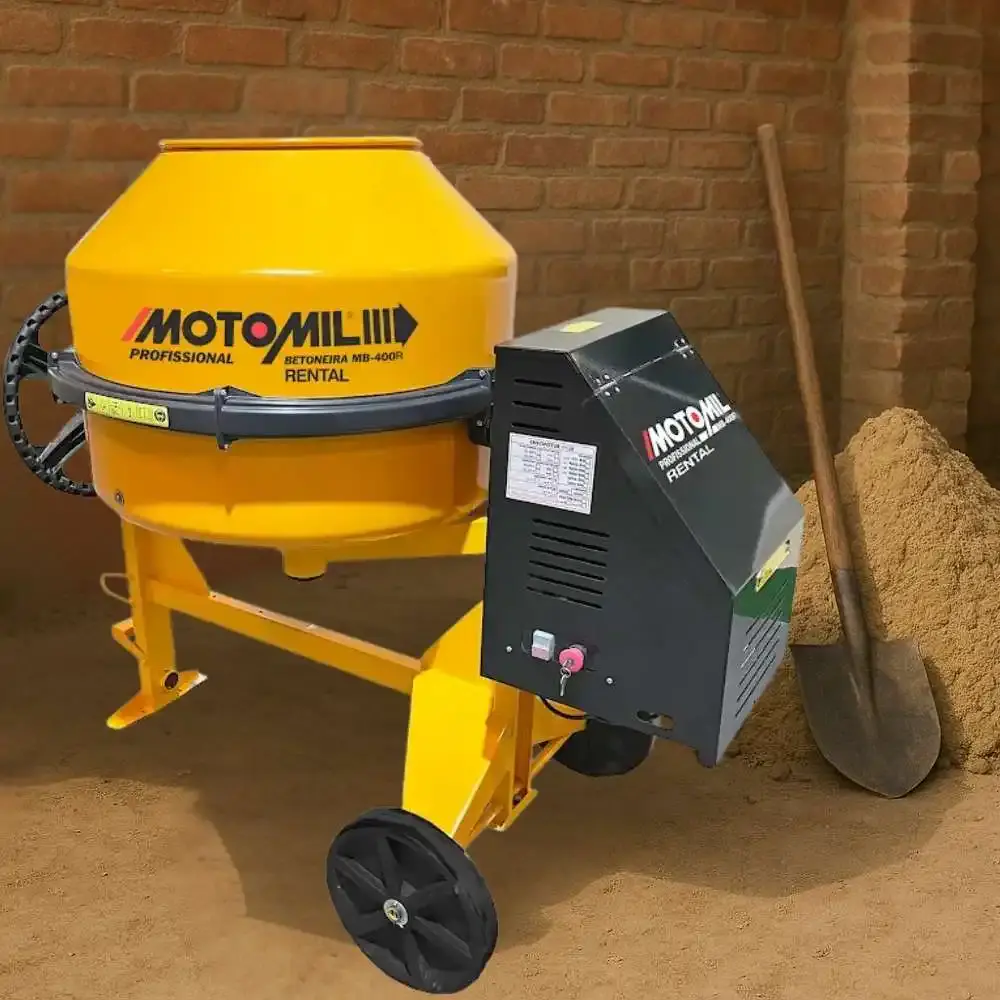 Betoneira 400 litros monofásico 2 HP 220V com chave de segurança MotoMil — fotografia 5