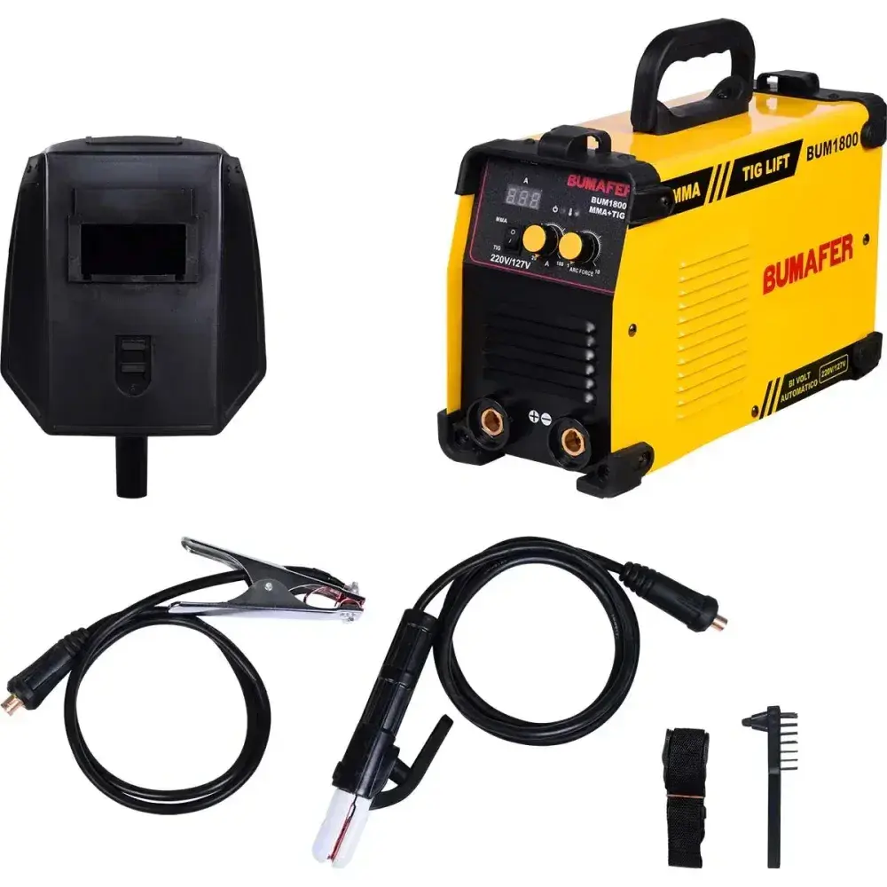 Inversora de solda mma/tig anti stick 8KW 180A biv Bumafer — fotografia 7