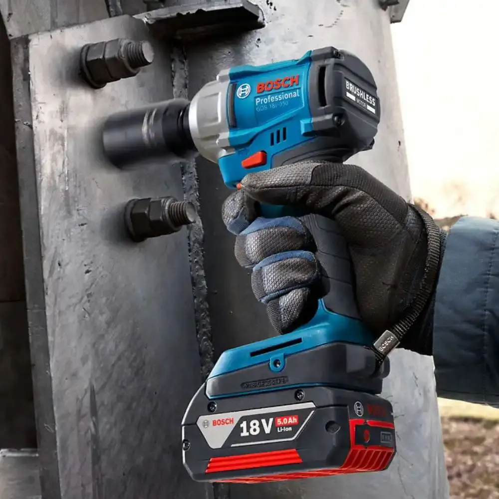 Chave de impacto a bateria 18V 1/2 POL 350 nm GDS 18V-350 Bosch — fotografia 7