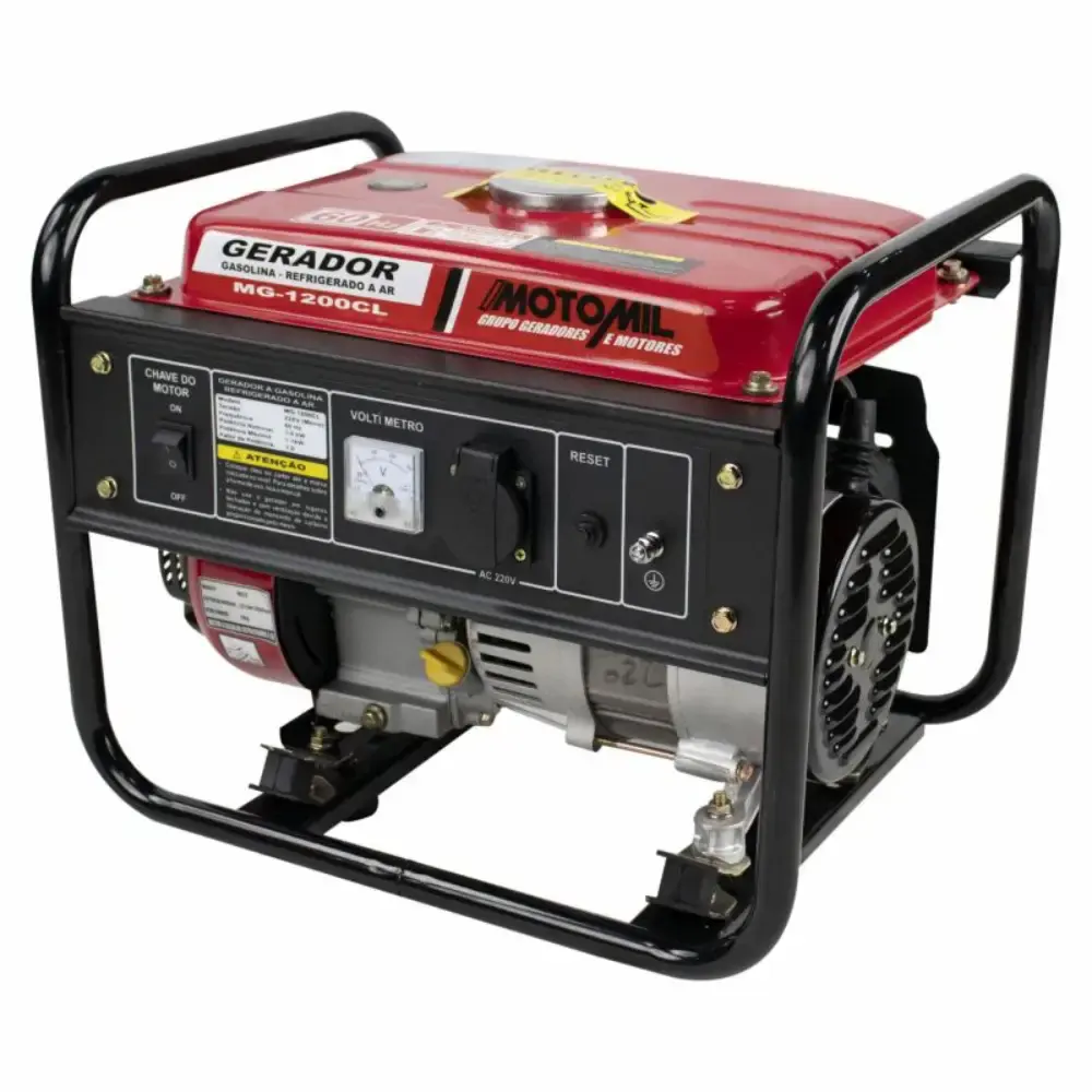 Gerador gasolina MotoMil 1,2 KVA MG1200CL 21244.9 monofásico 110 V — fotografia 4