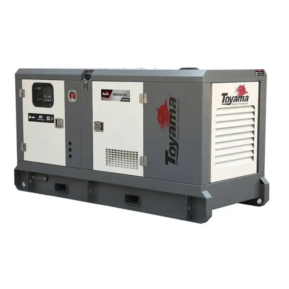 Gerador a diesel cabinado 27,5KVA silencioso trifásico 380V TDMG25SE3-ATS 254-201 Toyama — fotografia de referência