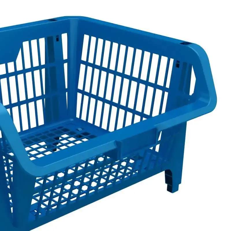 Cesto expositor prático de plástico suporta até 8 KG cada - kit 5 unidades Presto — fotografia 3