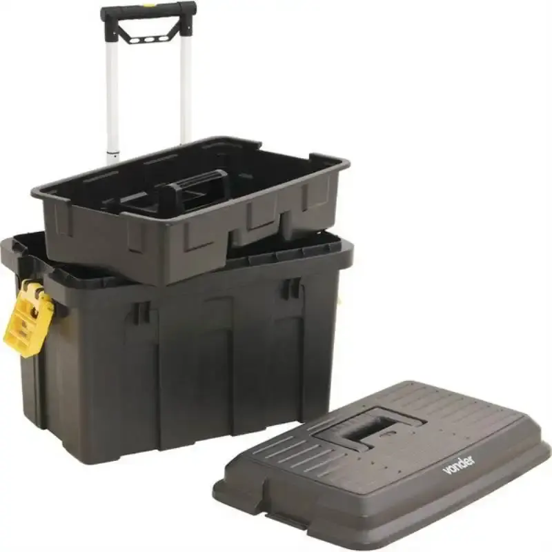 Caixa Plástica com Rodas 62 x 44 x 44.5 CM CRV 0200 VONDER — fotografia 4
