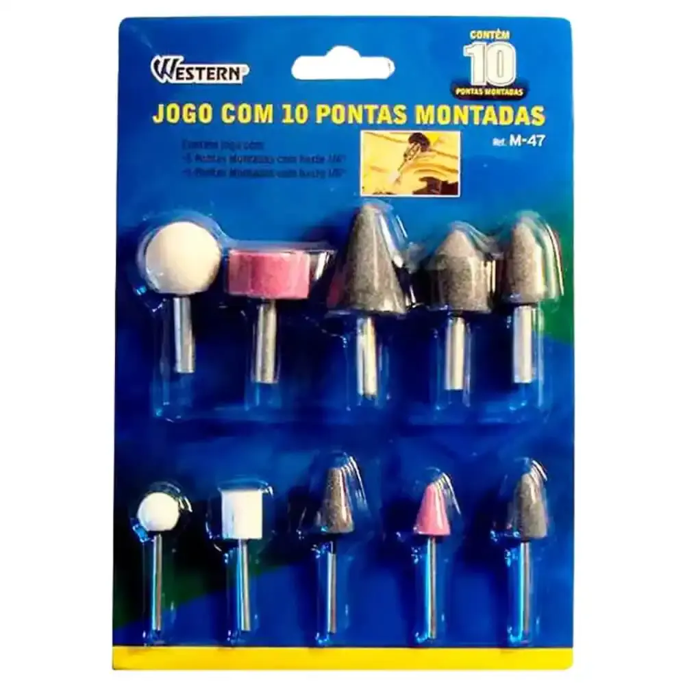 Ponta montada jogo com 10 peças M-47 Western