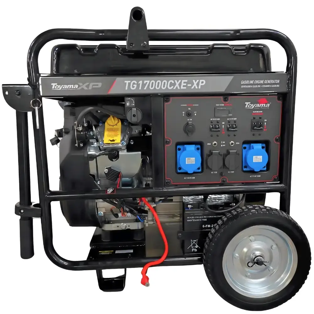 Gerador à gasolina 16KVA 4T partida elétrica com AVR monofásico TG17000CXE-XP Toyama