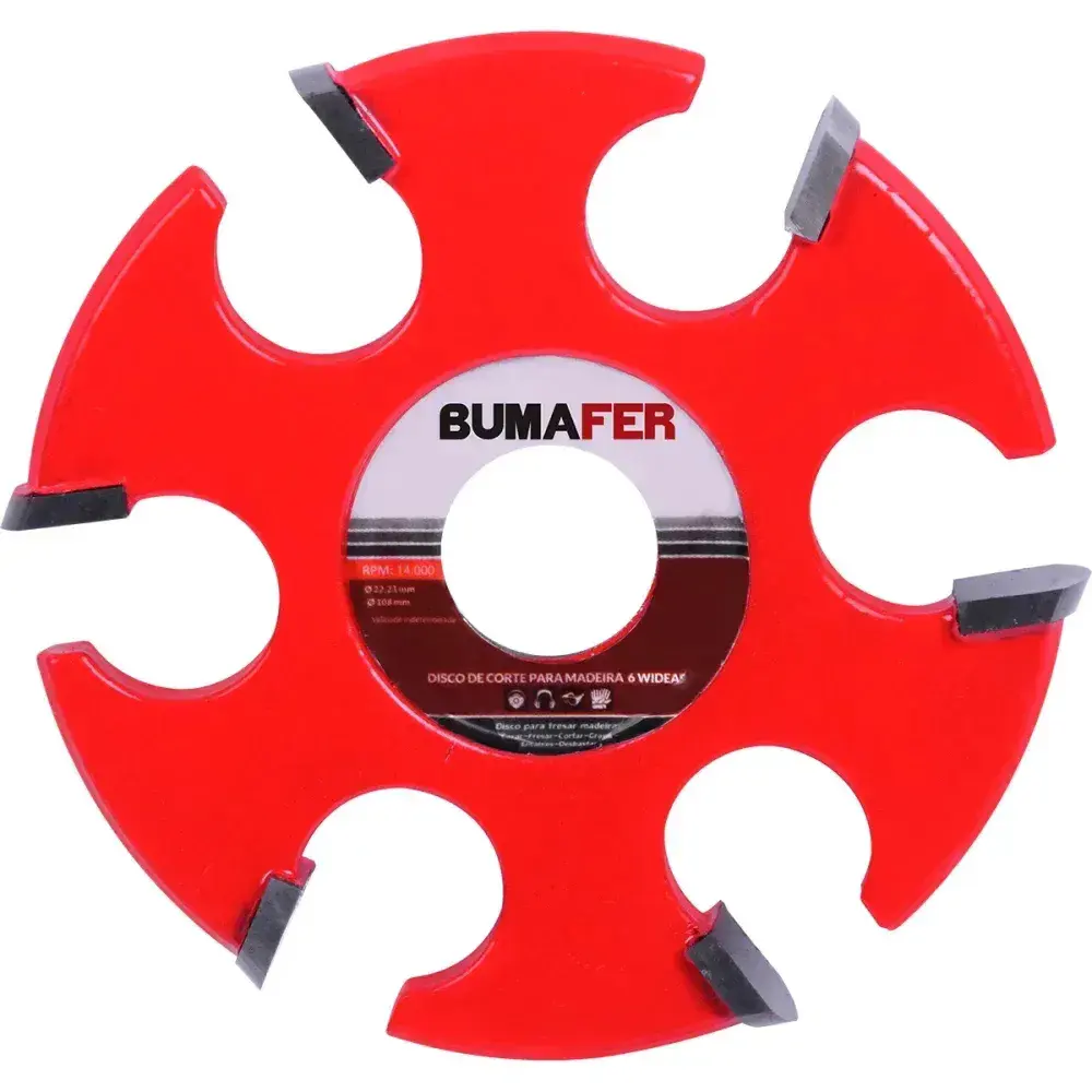 Disco de corte 6 wideas 108X22,23MM Bumafer — fotografia 5