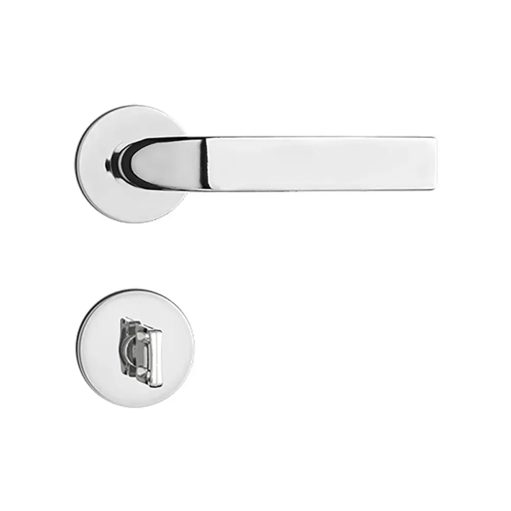 Fechadura de banheiro copa roseta cromada Pado