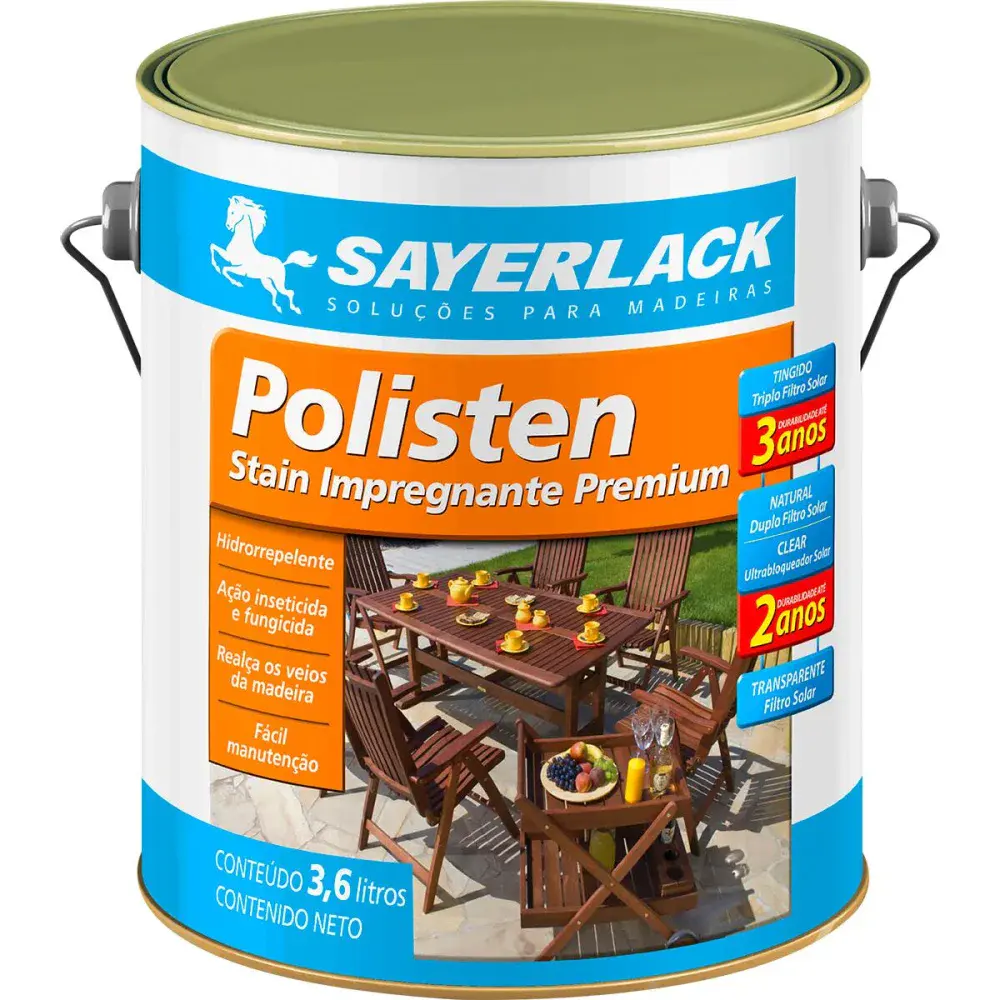 Tinta polisten natural 3,6 litros Sayerlack