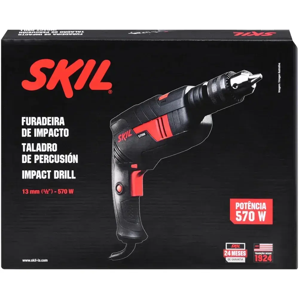 Furadeira de impacto 1/2” 570W modelo 6555 Skil - 127V — fotografia 11