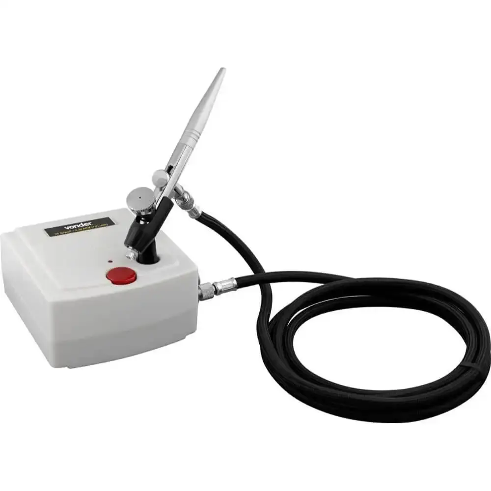 Kit aerógrafo com minicompressor 100V-240V bivolt 62.20.010.000 Vonder — fotografia 4