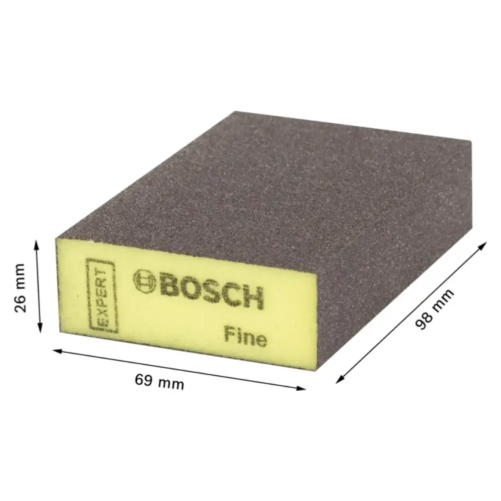 Esponja abrasiva fine expert S471 69X26X97MM Bosch — fotografia 2
