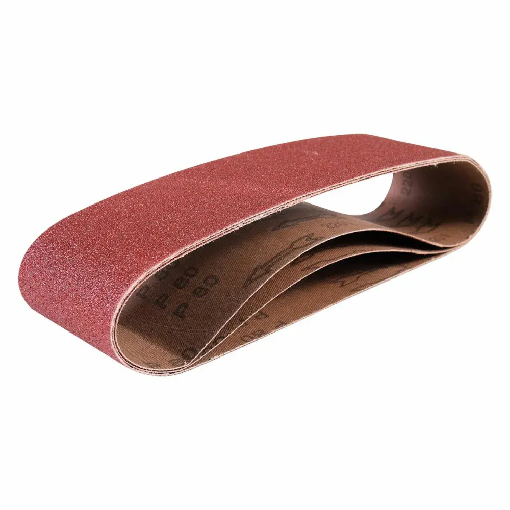 Cinta de lixa costado de lona grão 80 75X610MM Worker — fotografia de referência