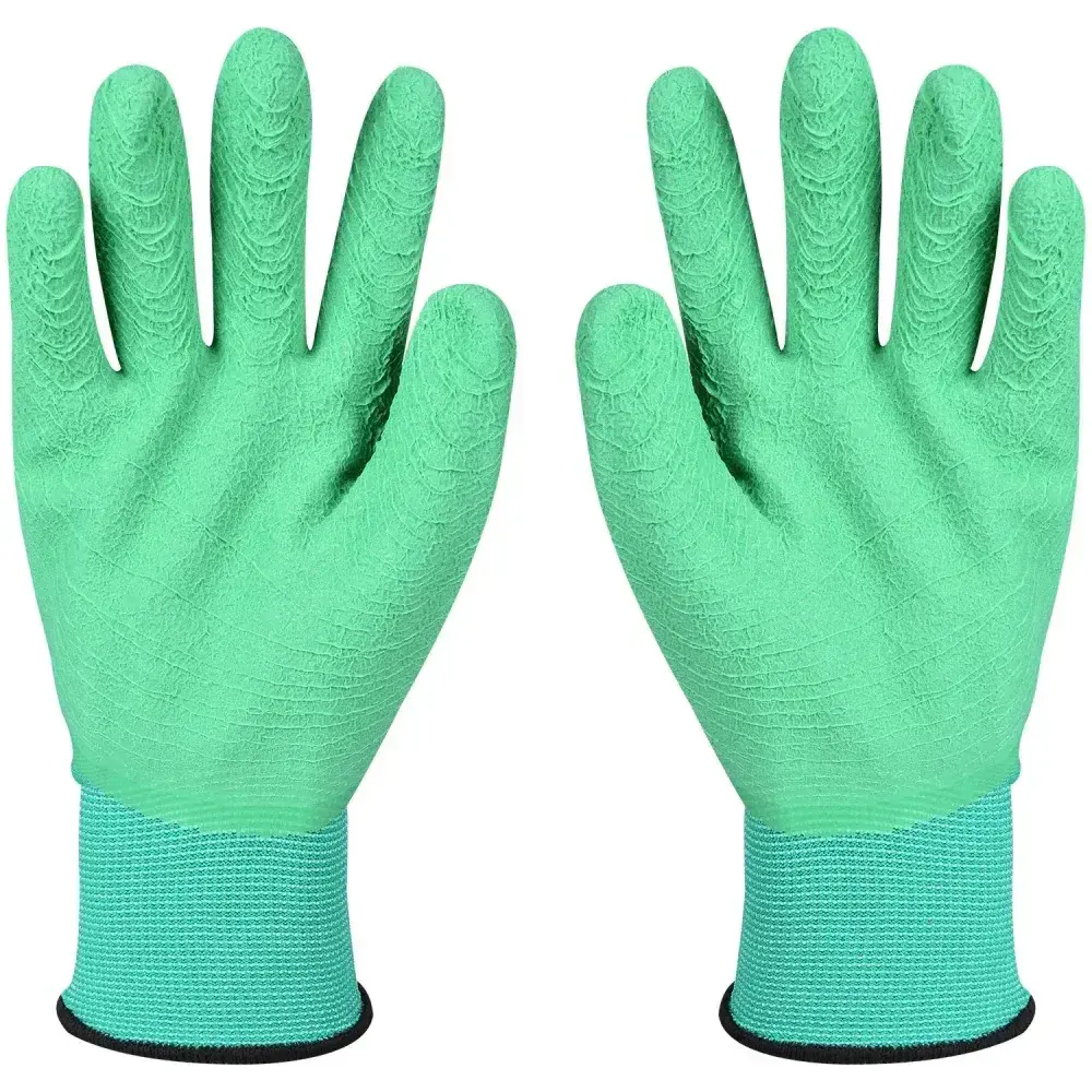 Luva banhada em látex natural com poliéster WK11 tamanho m Worker — fotografia 4
