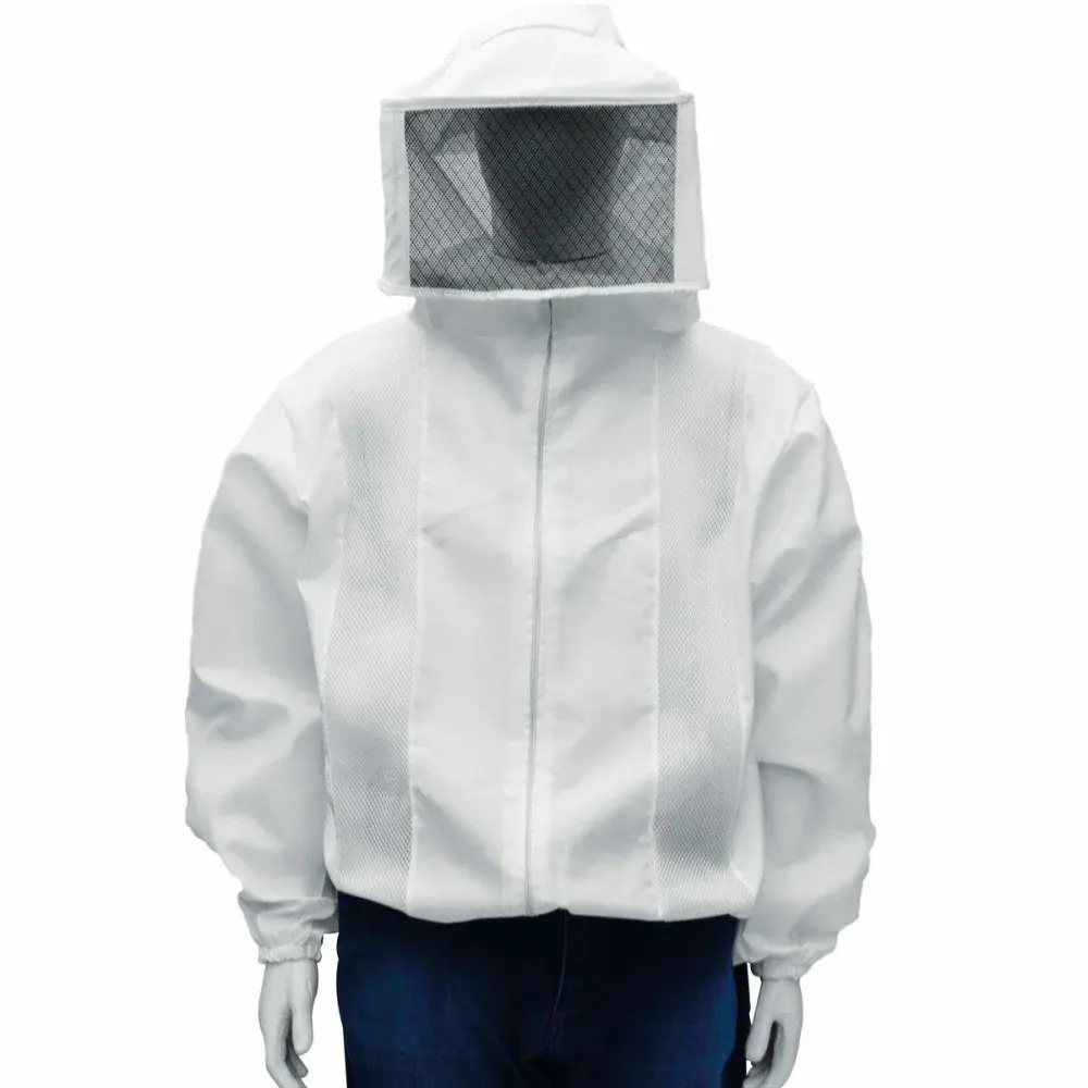Jaqueta apicultor nylon ventilado máscara g Worker — fotografia de referência